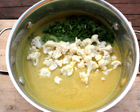 Oppskrift Hjemmelaget Blomkålsuppe Krydret Indiske Krydder Blomkål Suppe